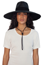 Wide-Brimmed Straw Fedora Hat